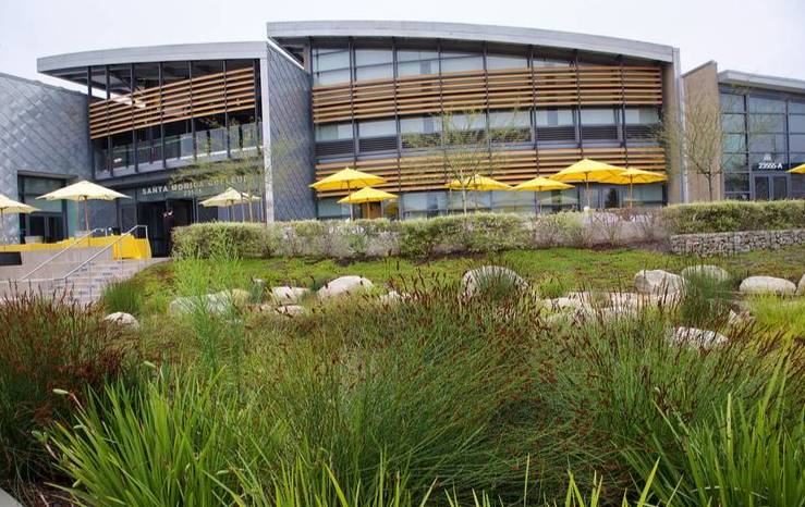 Front of Malibu building