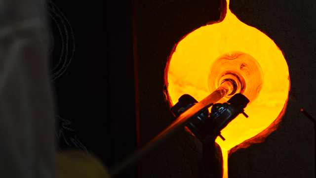 Image of the glass furnace at the art complex