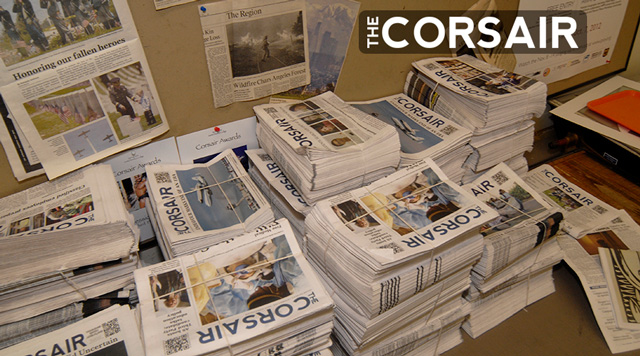 corsair, newspaper stack image