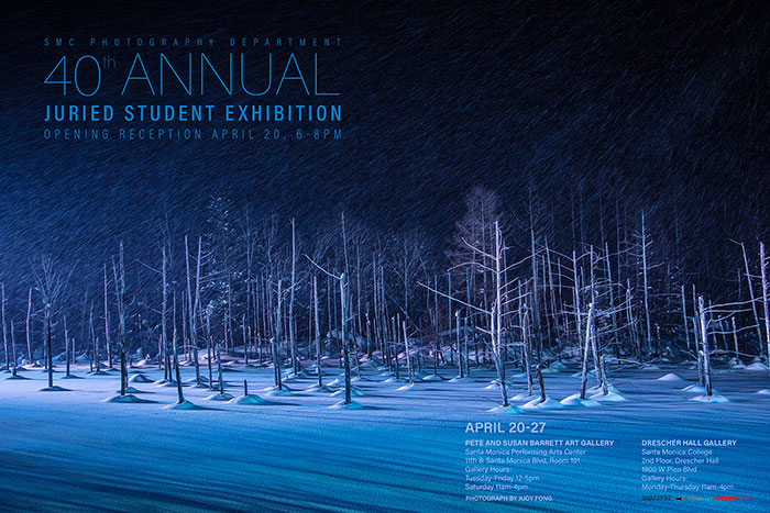 40th Anniversary Juried Student Exhibition Poster
