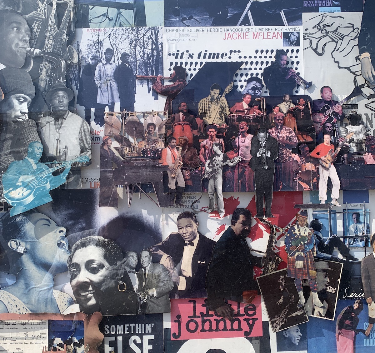 Collage of Jazz musicians by Ray McCray