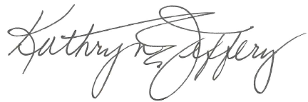 Kathryn Jeffery signature