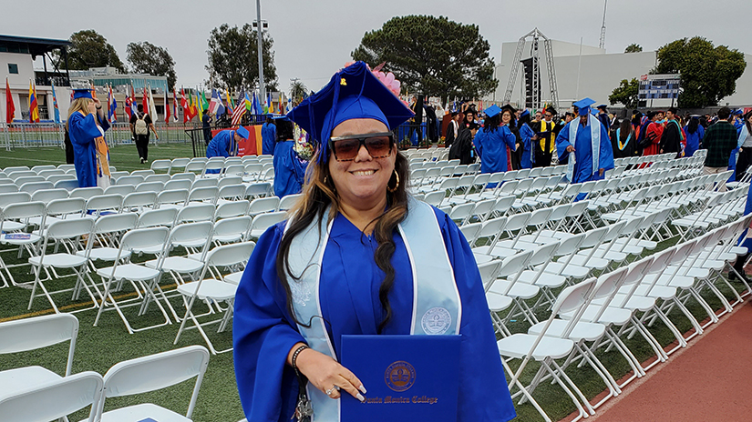 Ma'isha graduating with honors from SMC