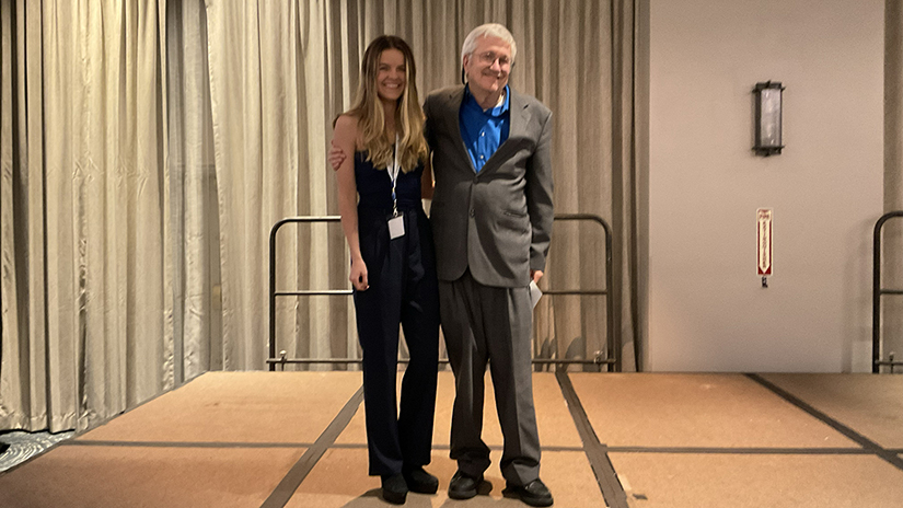 Prof Terry Green and Manuela Concha at AGS state convention 2024