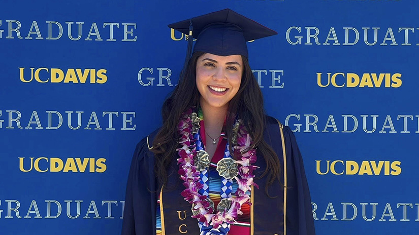 Daniela Davalos UC Davis graduation day