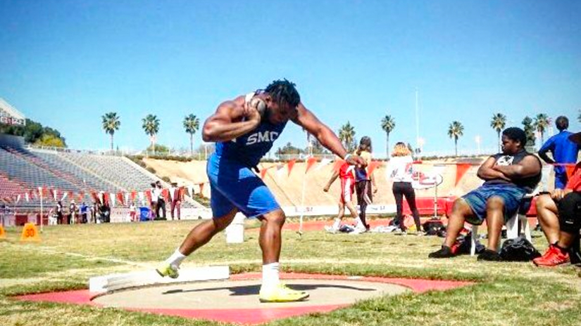 Chimechi participating in a track and field event for SMC