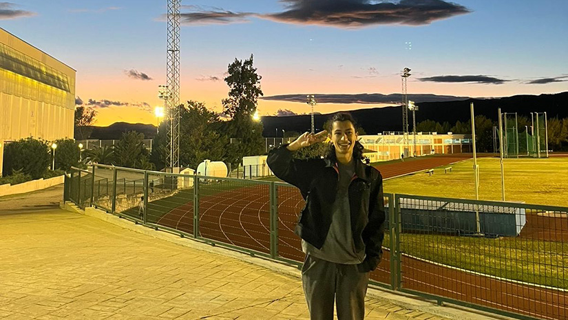 Aldo at the Poli Deportiov Sports Complex