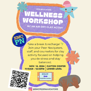 Colorful flyer promoting a Wellness Workshop