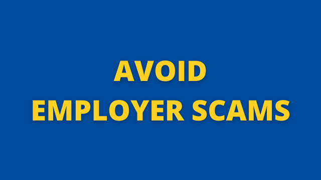 Avoid Employer Scams