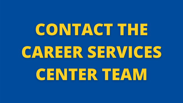 Contact the Career Services Team