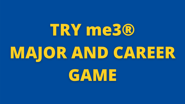 Try me3® Major and Career Game