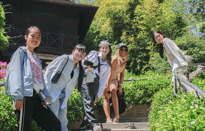 Students at the Huntington Library